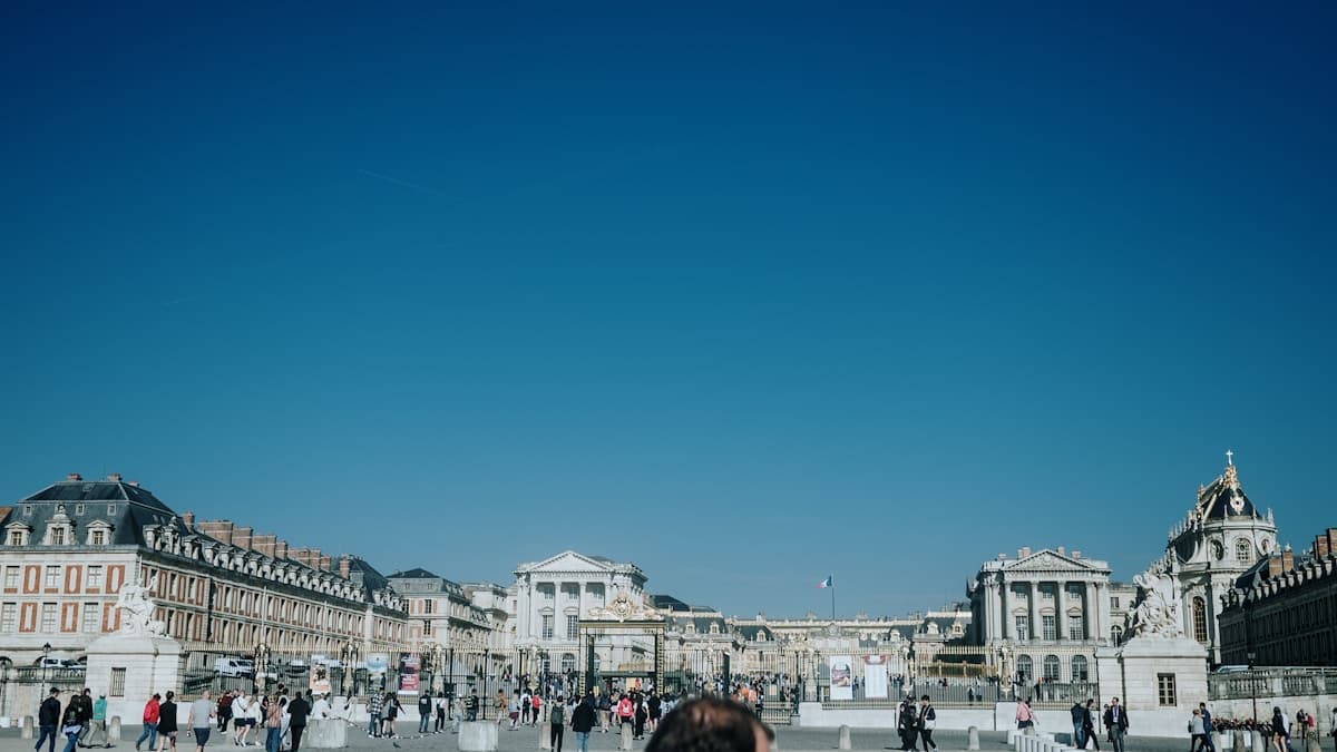 Palace of Versailles exterior in daylight